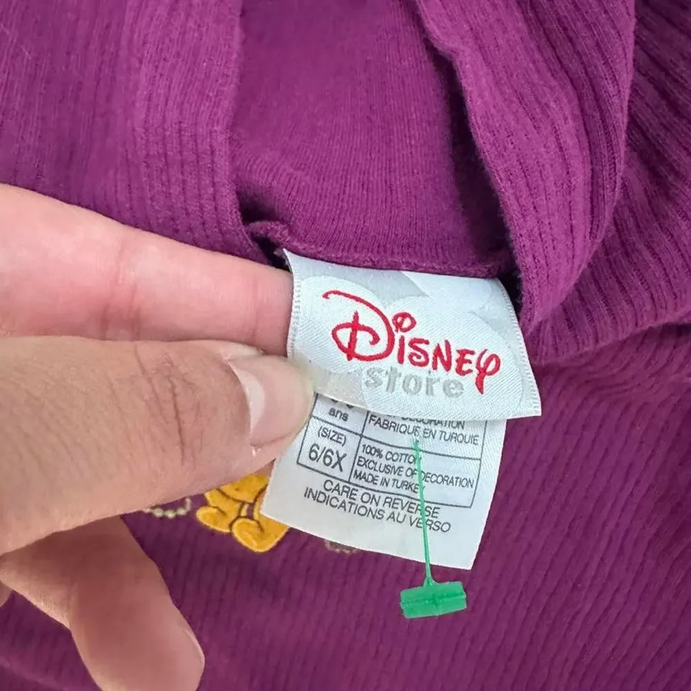 Disney Store Disney Winnie the Pooh Long Sleeve Hooded Top 6x